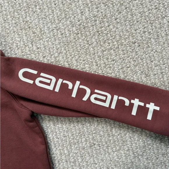 Women’s Carhartt Burgundy Hoodie - Picture 3 of 6